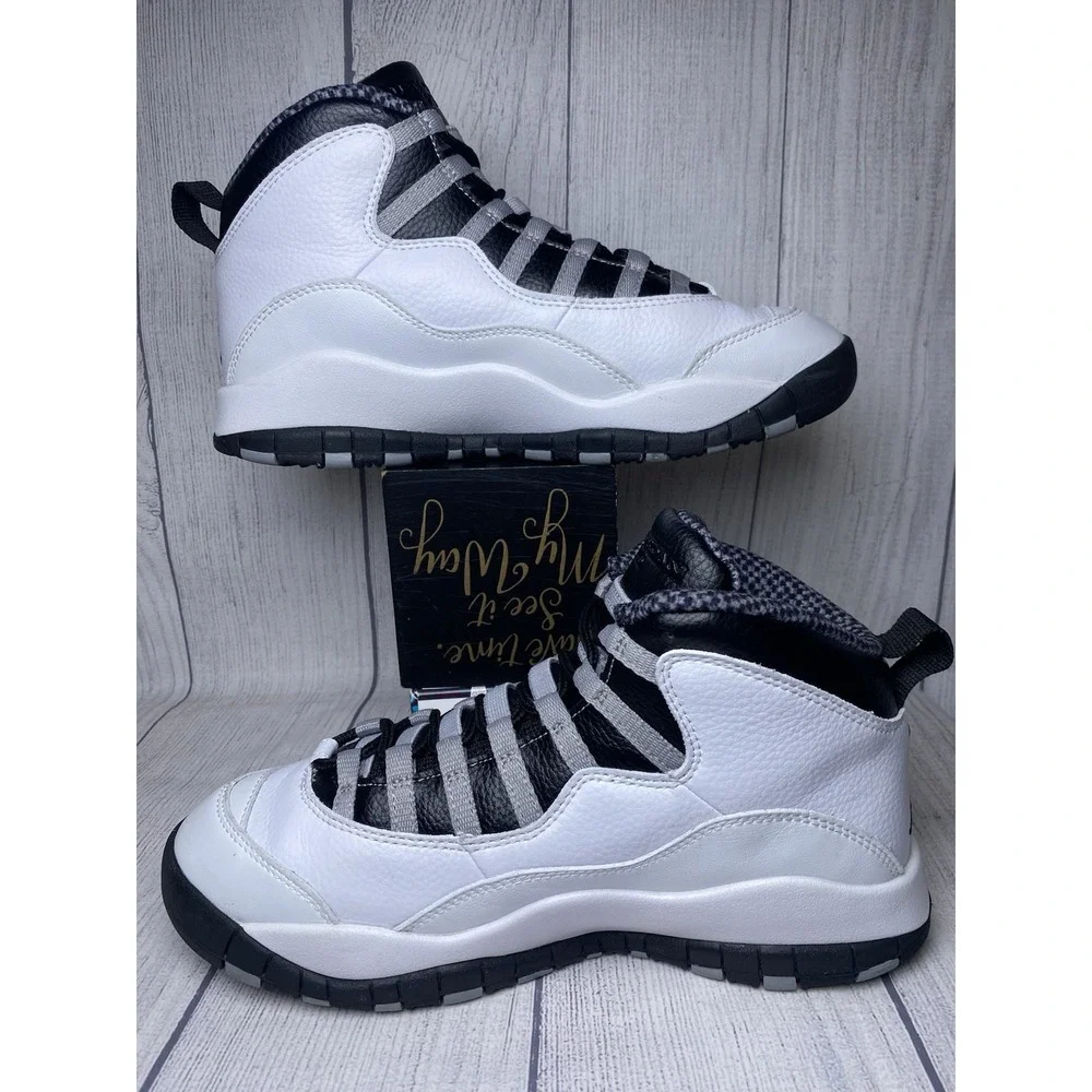 Authentic Men's Size 8 Nike Air Jordan X‎ 10 Retro 2025 Steel HJ6779-104 Worn 1X